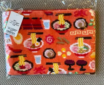 [ 새상품 미사용 ] 페이퍼/라멘이치초/플랫 파우치 [ 대 ]