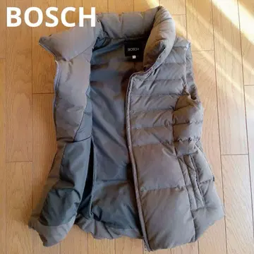 BOSCH 다운 베스트 36 카키 브라운 더블 지퍼