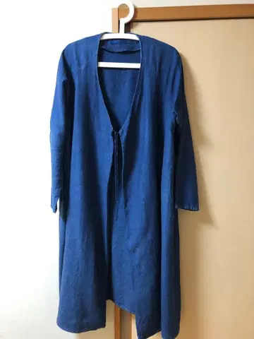 evam eva 네이비 나염 카슈쿨 겉옷