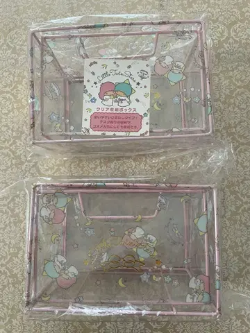 키키라라 클리어 수납 박스 2세트 서랍 산리오