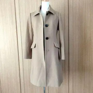 브라운 롱 코트