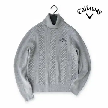 새상품급 캘러웨이 터틀넥 케이블 니트