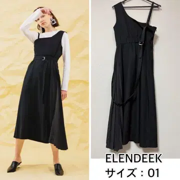 ELENDEEK 비대칭 숄더 원피스 엘렌딕