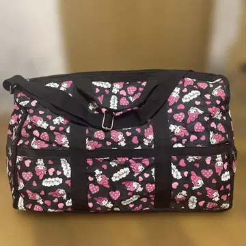 마이멜로디 보스턴 백 산리오 하트 핑크 블랙