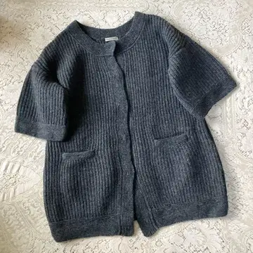 새상품급 리플래티 쉽스 ships 성숙/러블리 두꺼운 원단 울 롱 가디건