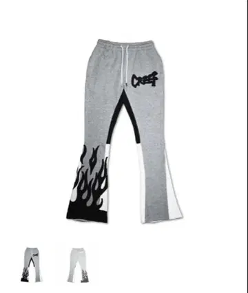 CREEF 플레어 팬츠 그레이 L