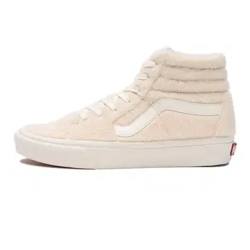 VANS SK8-HI 크림색 퍼 소재