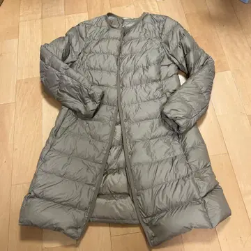 유니클로 프리미엄 다운 베이지 M