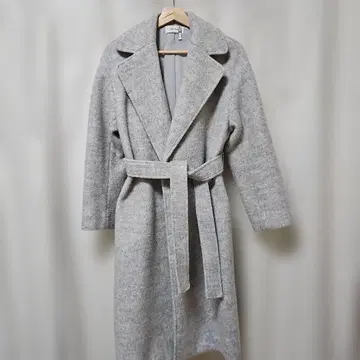 미라 오웬 울 가운 코트 라이트 그레이 size 프리