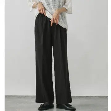 글로벌 워크 깔끔한 이지 팬츠 블랙 L