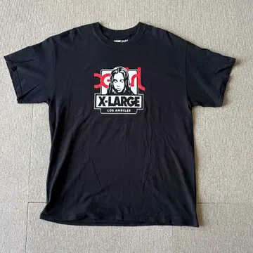 X -LARGE X-girl 콜라보 T셔츠 블랙