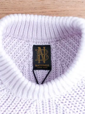 BATONER 니트 옅은 핑크