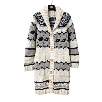 SHIPS 쉽스 숄카라 롱 가디건 아이보리