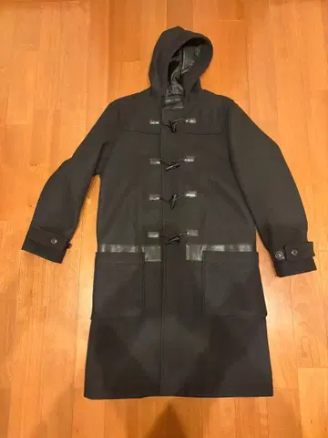 semanticdesign 스트레치 멜톤 더플 코트 L