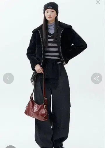 MUSINSA 스트라이프 와이드 데님 팬츠