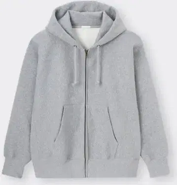 GU 헤비 웨이트 빅 맨투맨 풀 집업 파카 L