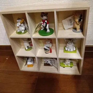 다이소 고양이 피규어 세트 9개