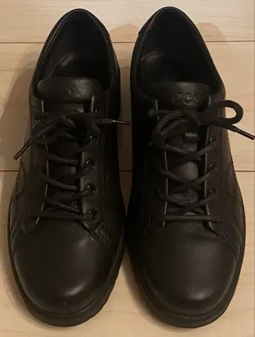 ecco 에코 레이스업 슈즈 가죽 블랙