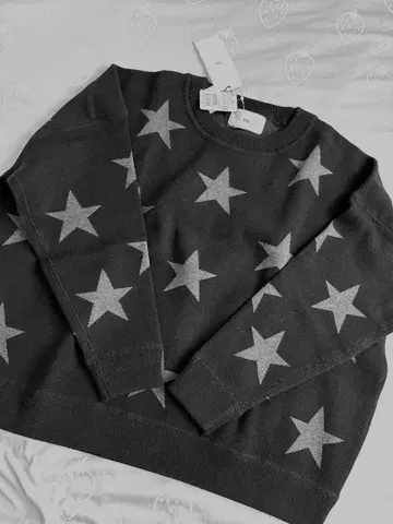 야마다야 미사용 새상품 스콧 클럽 Vin 별 패턴 스타 니트 상의 F