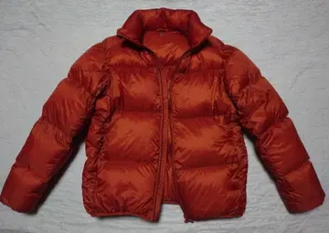 깃털 빵빵하게 들어있는데 초경량 울트라 라이트 다운 볼륨 자켓 주황 L