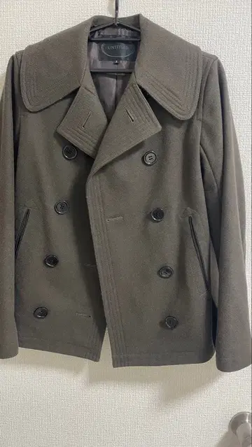 UNTITLED 울 숏코트 고급 브라운 1 사이즈