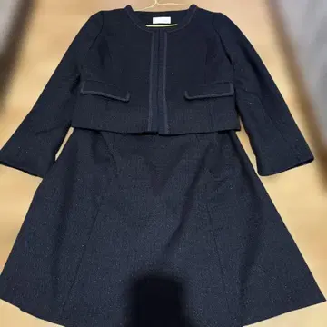 인덱스 네이비 트위드 셋업 M 사이즈