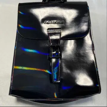 ( 최종 가격 인하 ) 닥터마틴 백팩 팩 편광 레인보우 컬러 패턴트 레더