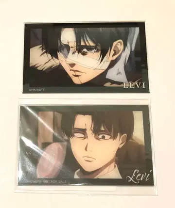 진격의 거인 리바이 장면 사진 아크릴 카드 BOX 특전
