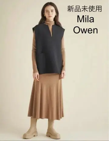 미사용 Mila Owen 베스트 코디네이트 니트 스커트 SET UP