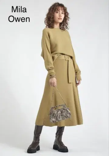 Mila Owen 가로 편직 니트 셋업