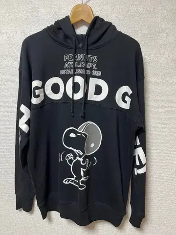 USJ 스누피 후드티 M 블랙