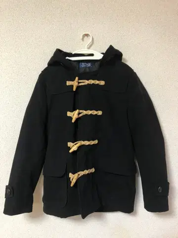 더플 코트 남성용 M 사이즈 블랙