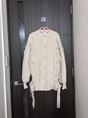 merry jenny 리본 리본 니트 가디건