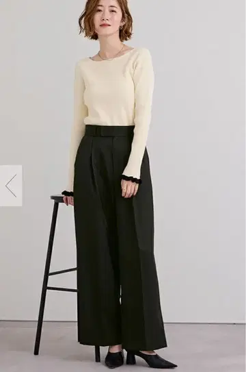 GU 남성용 베스트 M & URS 여성용 와이드 팬츠 M 세트