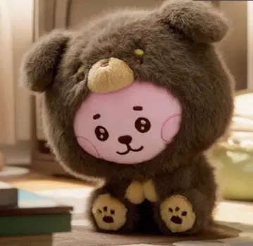 BT21 BABY MORE FLUFFY 앉은 봉제 인형