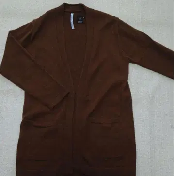 브라운 가디건 M 사이즈 알파카 혼방