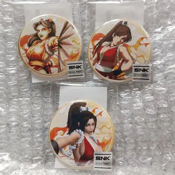 복권콜렉션 SNK 시라누이 마이 승리 장면 캔뱃지 3종 KOF