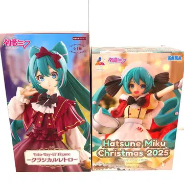 하츠네 미쿠 크리스마스 2025 클래시컬 레트로 피규어 2세트