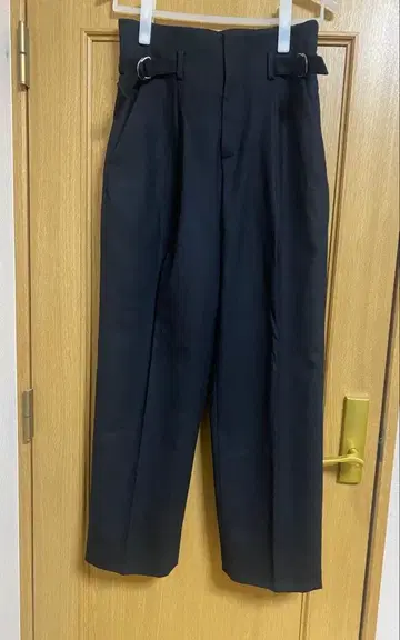 미사용 새상품 SLOBE IENA 슬로브 이에나 사이드 벨트 턱 팬츠