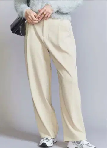 BEAUTY&YOUTH 트윌 백 밴딩 스트레이트 팬츠 S