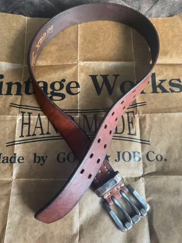 아메카지 AVIREX VINTAGE WORKS 콜라보 더블 핑 벨트