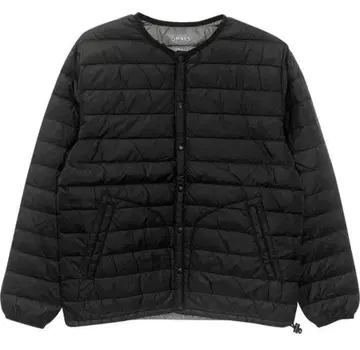 택 포함 새상품 OMNES 다운 자켓 이너다운 블랙 사이즈 M