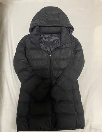 유니클로 스트레치 다운 코트 L 다크 그레이