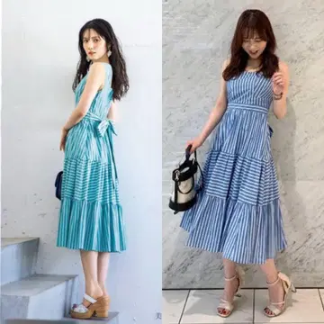 31 Sons de mode 백리본 스트라이프 원피스