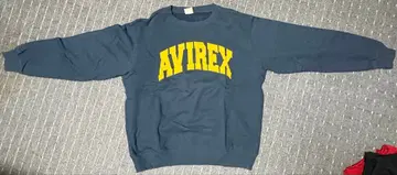 AVIREX 4XL 네이비 크루넥 맨투맨