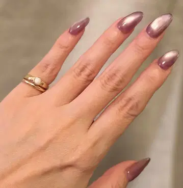 아쉬페프랑스 화이트 스톤 부착 골드 컬러링 2개 세트 6호