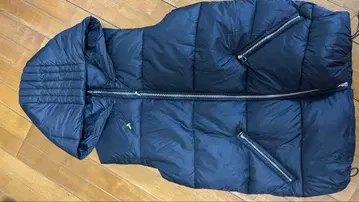 다운 베스트 후드 부착