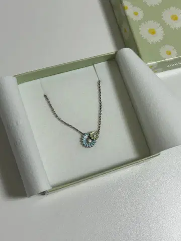 GEORG JENSEN 꽃 모티브 목걸이