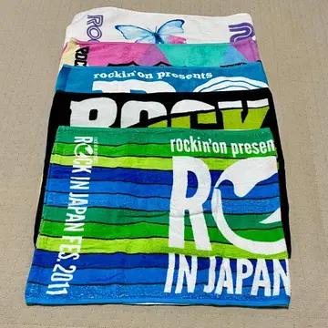 ROCK IN JAPAN 굿즈 타월 5개 세트
