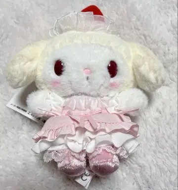 산리오 마이멜로디 딸기 휘핑 케이크 숏케이크 마스코트 백참